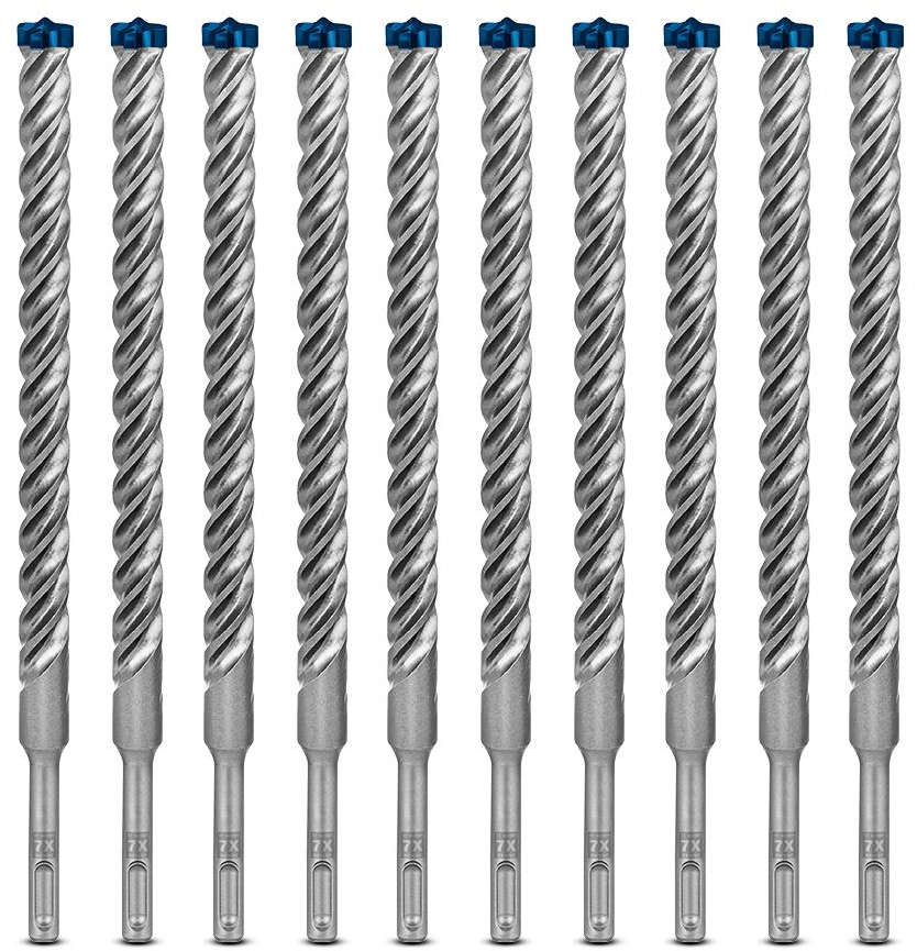 BOSCH Expert SDS-plus-7X Hammer Drill Bit, 16x200x265 mm, 10-pack 2.608.900.177