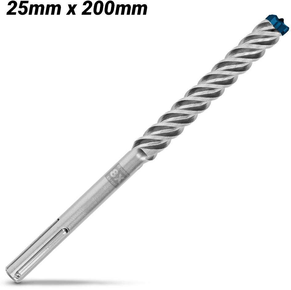 BOSCH EXPERT 25mm SDS MAX-8X hammer drill bit with 200mm working length and 320mm total length 2.608.900.240