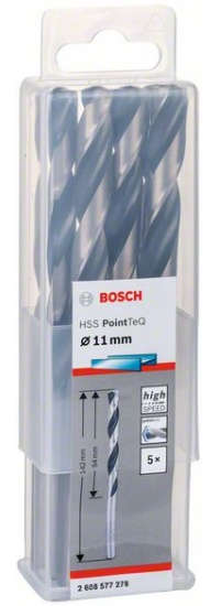 BOSCH drill bit set with HSS metal twist drill bits for rotary drills/drivers 2.608.577.278
