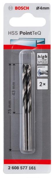 BOSCH Metal Drill Bit 4mm 2Pcs 2.608.577.161