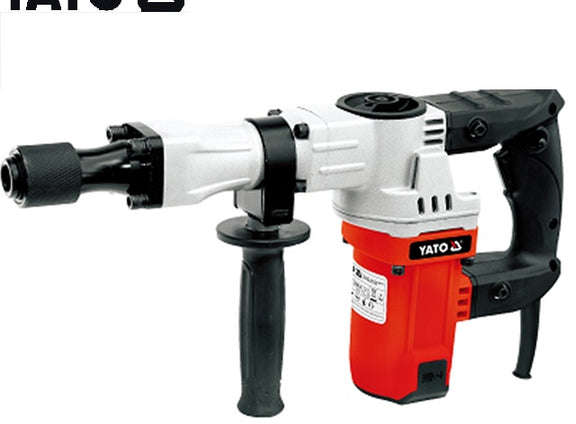 YATO Electric Heavy-Duty Electric Demolition Hammer for Concrete Breaking and Chipping 1400W 14J 4000Rpm YT-82136T