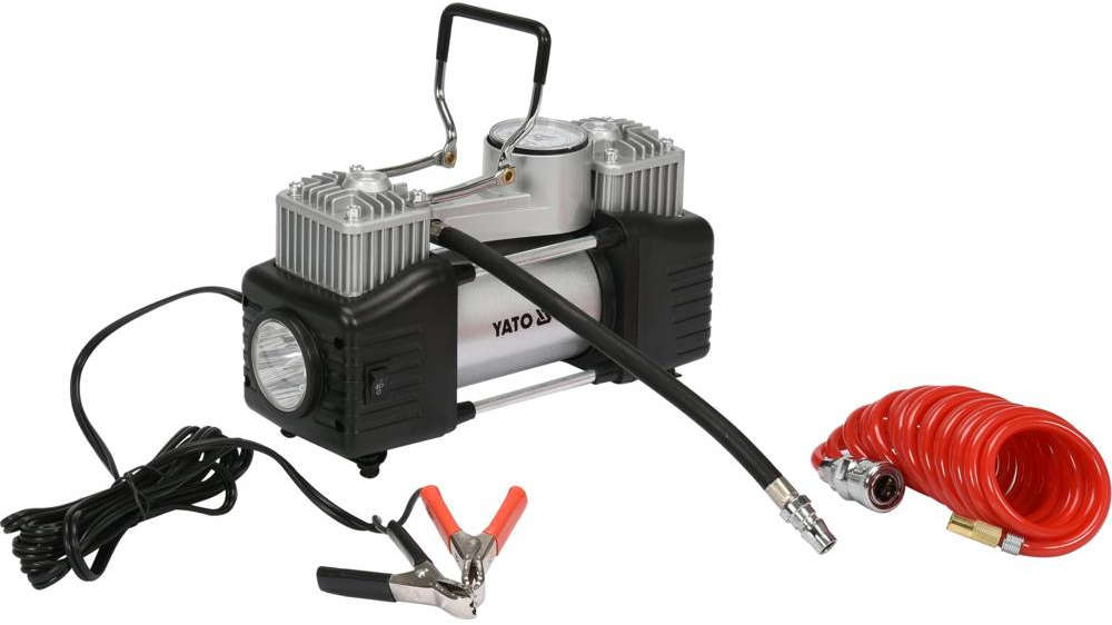 ياتو كمبريسور هواء للسيارة مزود بإضاءة LED بقوة 250 واط YT-73462