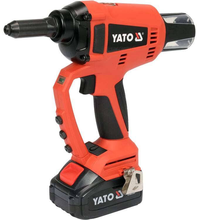 YATO 18V RIVETER 2.4, 3-3.2, 4, 4.8-5MM (1X3.0AH+CHARGER) YT-82955