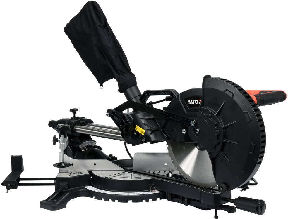 YATO 255mm mitre saw for wood and metal with 1800W motor and two-speed operation YT-82174