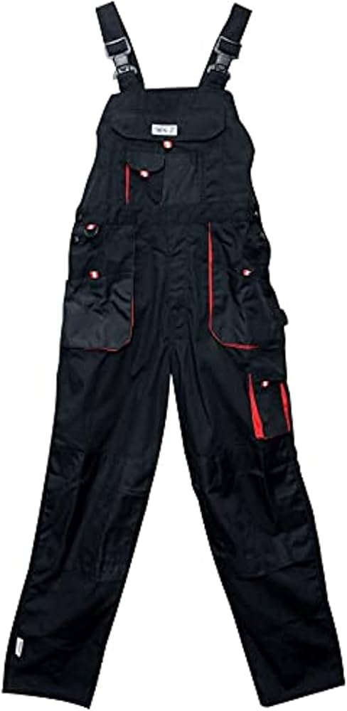 YATO Work bib pants with knee pockets and ergonomic Mermaid-style cut, size XL YT-8033