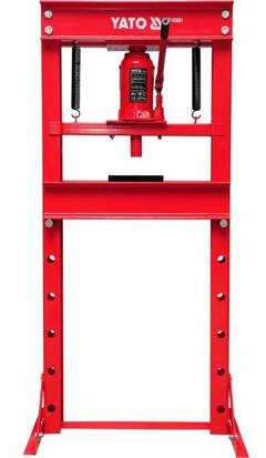YATO Hydraulic Shop Press with 20 Ton Capacity and Steel Frame Construction YT-55581