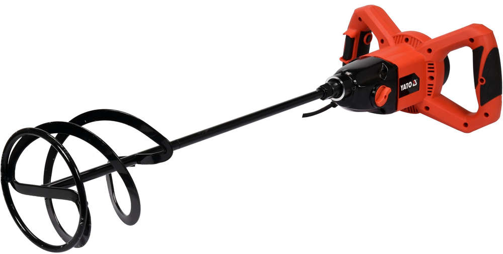 YATO Handheld construction mixer with 1600W motor and two-speed gears for mixing mortars, plasters, paints, and adhesives YT-82607