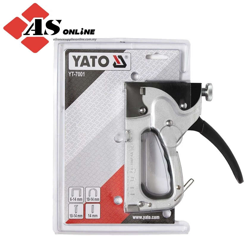 YATO Staple gun with adjustable impact force for 6-14mm staples and nails YT-7001