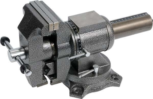 YATO Multipurpose bench vice with 5-inch jaw width and cast iron construction YT-6506