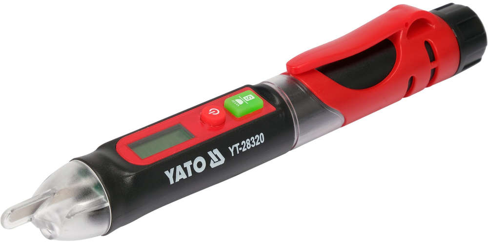 ياتو جهاز اختبار الجهد الكهربائي بدون تلامس يعمل بجهد 12-300 فولت تيار متردد، مزود بشاشة LCD YT-28320