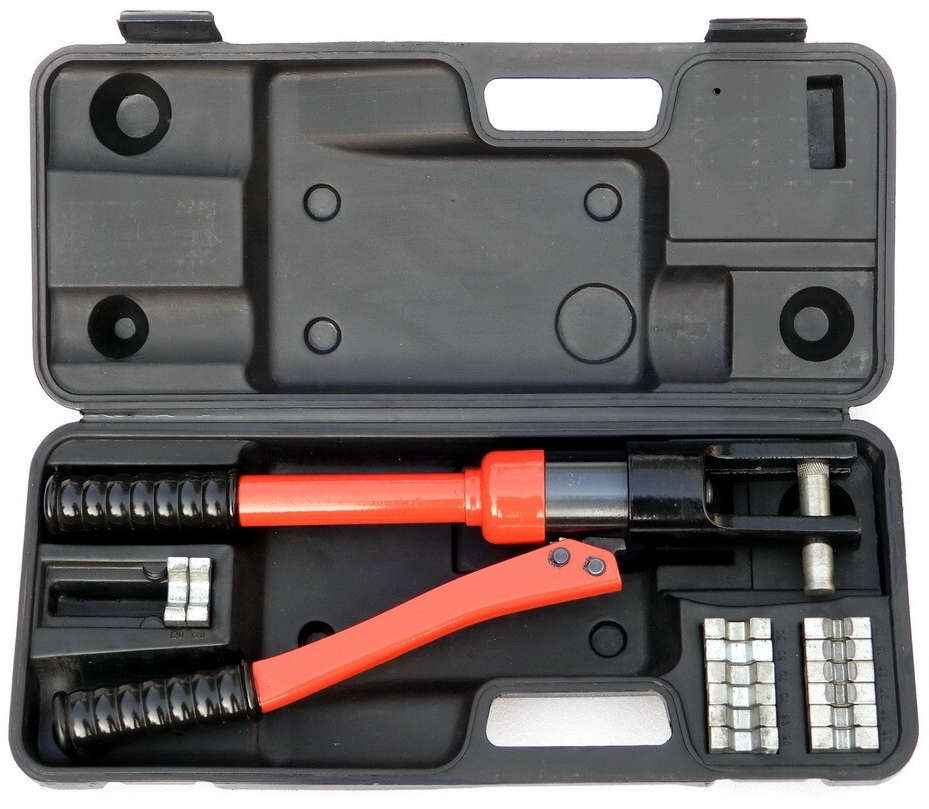 YATO Hydraulic crimping pliers for electrical cables 10-120mm², manual hydraulic press, 415mm length YT-22860