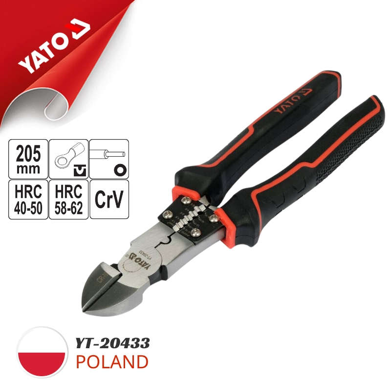 YATO Multifunctional side-cutting pliers 205mm YT-20433