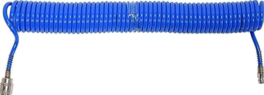 YATO Spiral recoil air hose polyurethane 5.5mm ID x 8mm OD x 10 meters length YT-24202