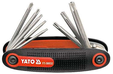 YATO FOLDING TORX TAMPERPROOF KEY 9PCS SET YT-58832