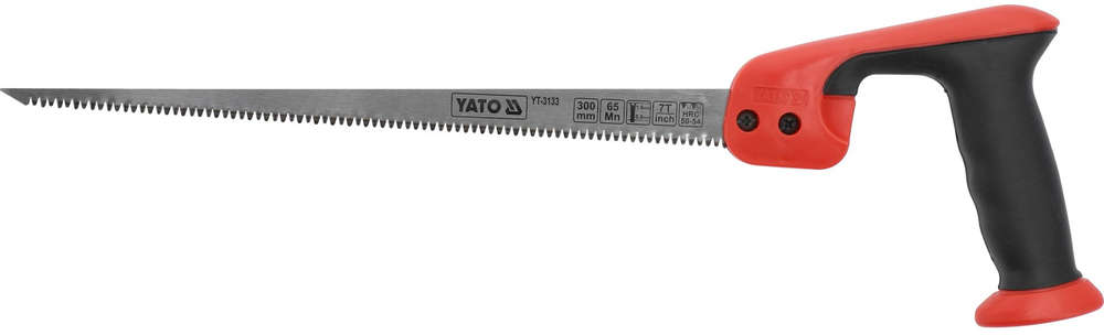 YATO 300mm compass saw with 7 TPI hardened teeth for curved and intricate cuts YT-3133