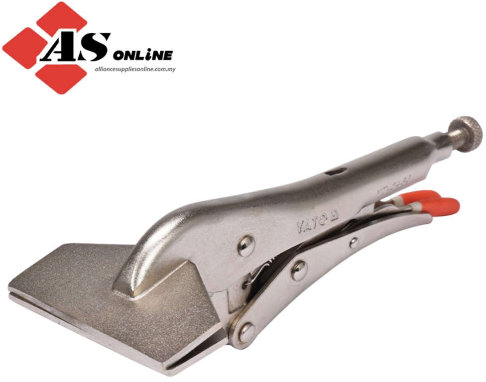 YATO Flat locking pliers with welding grip, 200mm (8") length, screw adjustment opening YT-2463