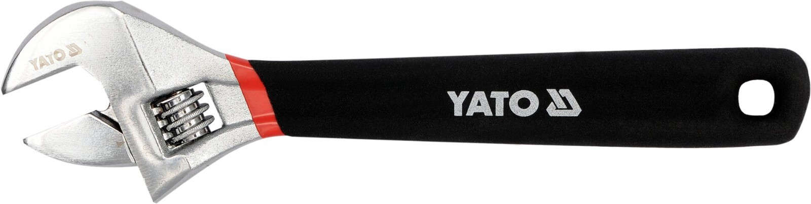 YATO Adjustable wrench 200mm with smooth adjustable jaw, chrome vanadium steel, jaw opening 24mm YT-21651