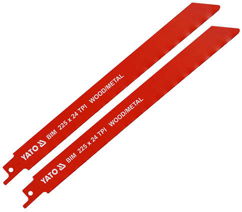 YATO Sabre saw blades bi-metal 225mm 24TPI 2-pack YT-33934