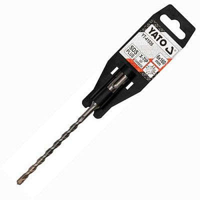 ياتو بريمة حفر كونكريت SDS Plus، قطر 6 مم، طول 160 مم، جودة ممتازة YT-41936
