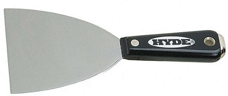 Hyde Drywall Joint Knife 4 inch Flexible High-Carbon Steel Black/Silver 1001874