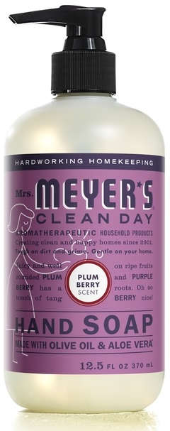 Mrs. Meyer's Clean Day Hand Soap 12.5 oz. Plum Berry Scent Made with Olive Oil & Aloe Vera 1004333