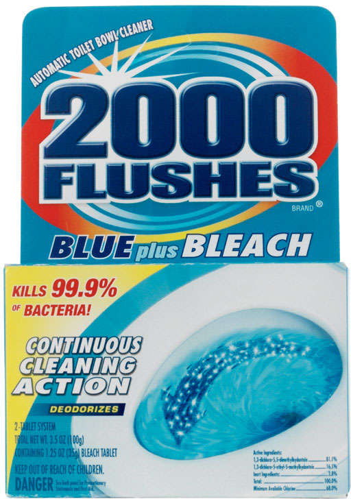 2000 Flushes Automatic Toilet Bowl Cleaner 2 Pk 1005636