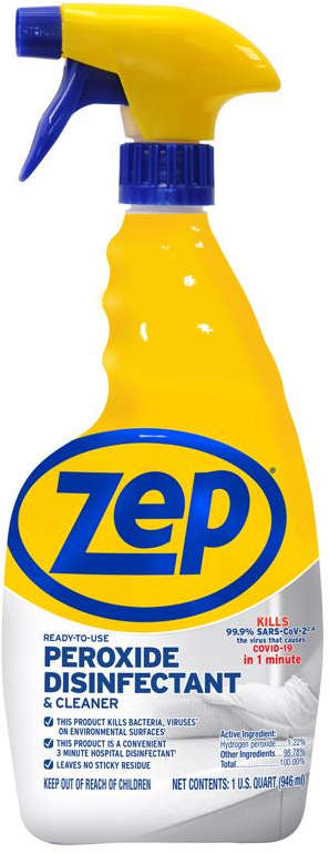 Zep Peroxide Disinfectant & Cleaner 32 oz. No Scent 1017729