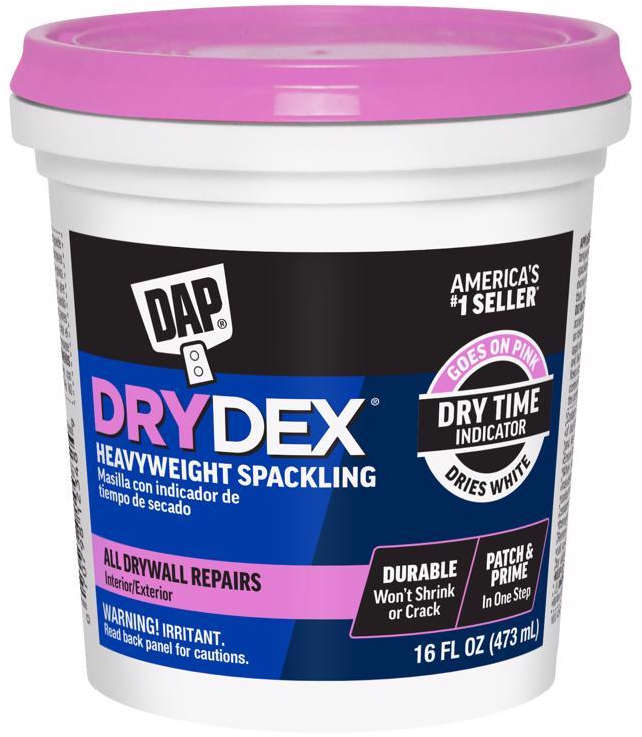 DAP Heavyweight Spackling Compound 16 oz. All Drywall Repair Indoor/Outdoor 1034220