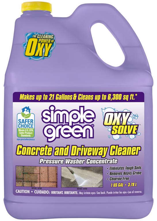 Ace Oxy Solve Concrete & Driveway Cleaner 1 Gallon Pressure Washer Concentrate Makes Up To 21 Gallons 1035874