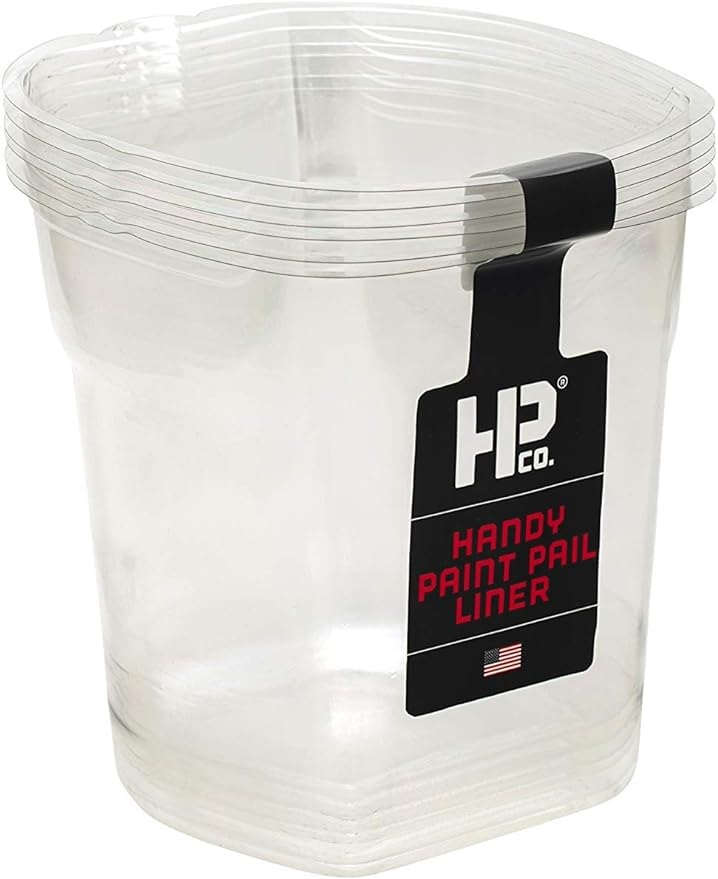 Handy Paint Pail Plastic Liner 1 Pt. Pack of 6 Clear 1099803