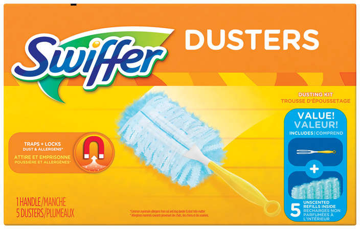 Swiffer Duster Kit Fiber 5 Dusters & 1 Handle 1102037