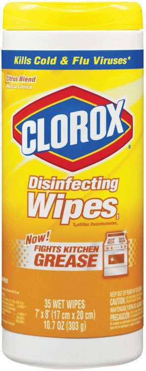 Clorox Disinfecting Wipes 35 Wet Wipes Lemon Scent 1139229