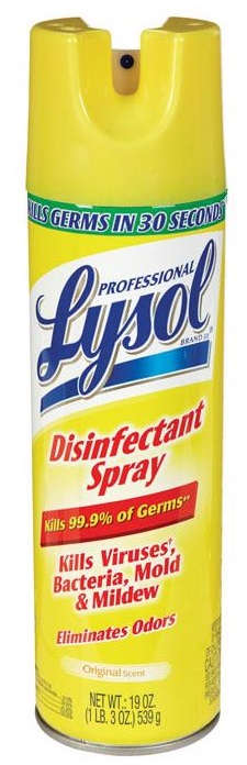 Lysol Professional Disinfectant Spray 19 oz. Original Scent Kills Virus Bacteria Mold & Mildew Eliminates Odor 11733