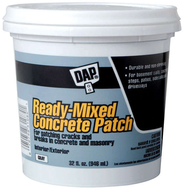DAP Ready-Mixed Concrete Patch 32 oz. Gray Interior/Exterior 13128