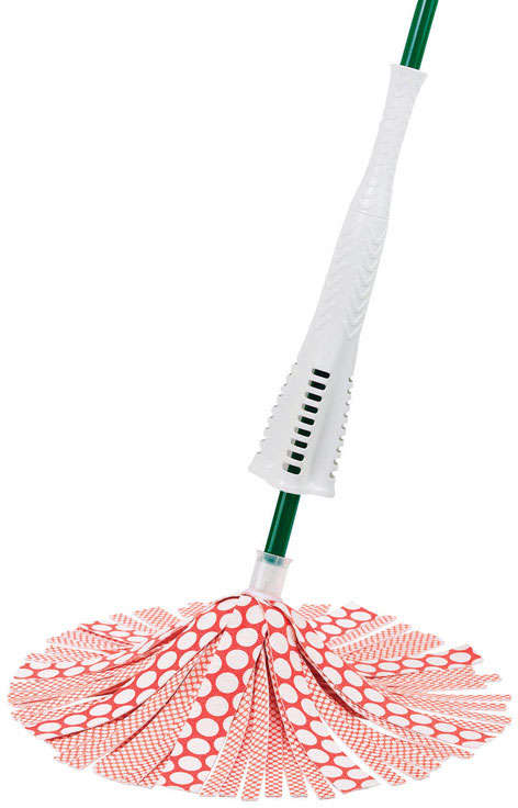 Libman Wonder Mop 4.53 inchW x 48 inch L Microfiber/Steel Multicolored Twist 1361534