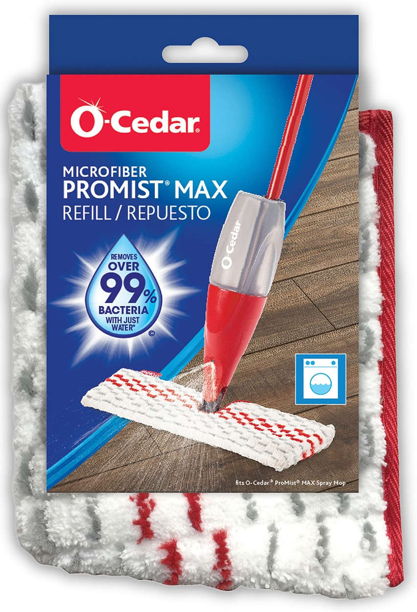 O-Cedar Microfiber Promist Max Mop Refill Removes Over 99% Bacteria with Just Water 1417302