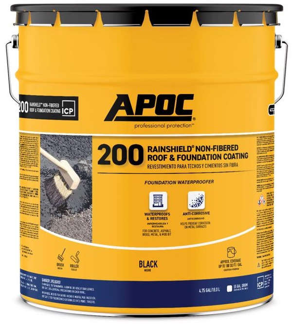 Black Jack Non-Fibered Roof & Foundation Coating 4.75 Gallons Black 1439579