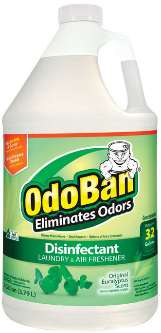 Odoban Disinfectant Laundry & Air Freshener 1 Gallon Eliminates Odor Original Eucalyptus Scent 1456987