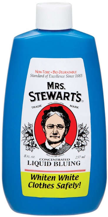 Mrs. Stewart's Concentrated Laundry Liquid Bluing 8 oz. Whiten White Clothes Safety Unscented 1566934