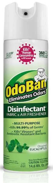 Odoban Eucalyptus Scent Disinfectant Fabric & Air Freshener 14.6 oz. Spray 1567460