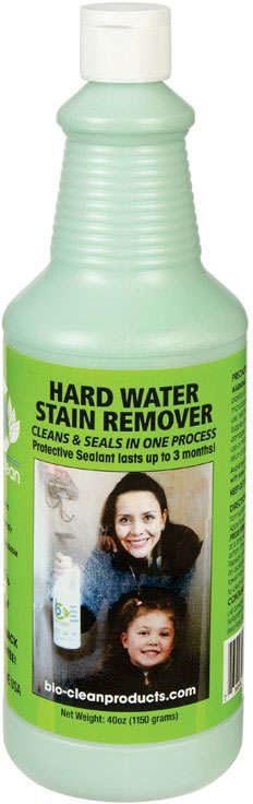 Bio-Clean Hard Water Stain Remover 40 oz. Cleans & Seals In One Process Lasts Upto 3 Months 1595537