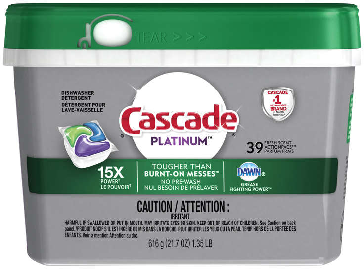 Cascade Platinum Dishwasher Detergent Pods 36 Actionpacs Fresh Scent 1669175