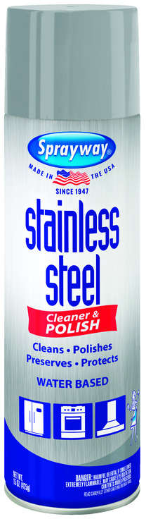 Sprayway Stainless Steel Cleaner & Polish 15 oz. No Scent 1696079