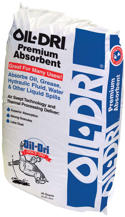 Oil Dri Premium Absorbent 40 Quarts Absorbs Oil Grease Hydraulic Fluid Water & Other Liquid Spills 1904887