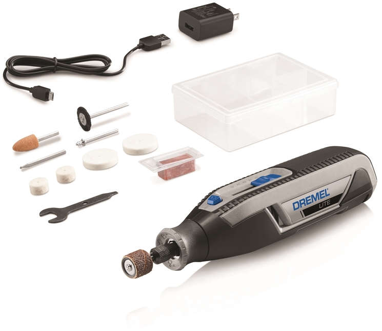 Dremel Lite Rotary Tool Gray Cordless 4 volt 25000 rpm 2004018
