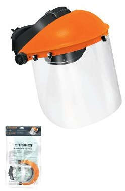 TRUPER Face Shield Polypropylene Clear Window Size 15.5 inch x 8 inch H Thickness 1 MM. 20300033