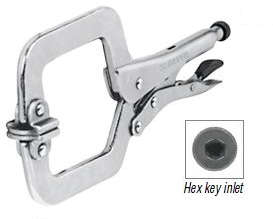 TRUPER 9 inch C-Clamp Swivel Tip Locking Pliers 20300261