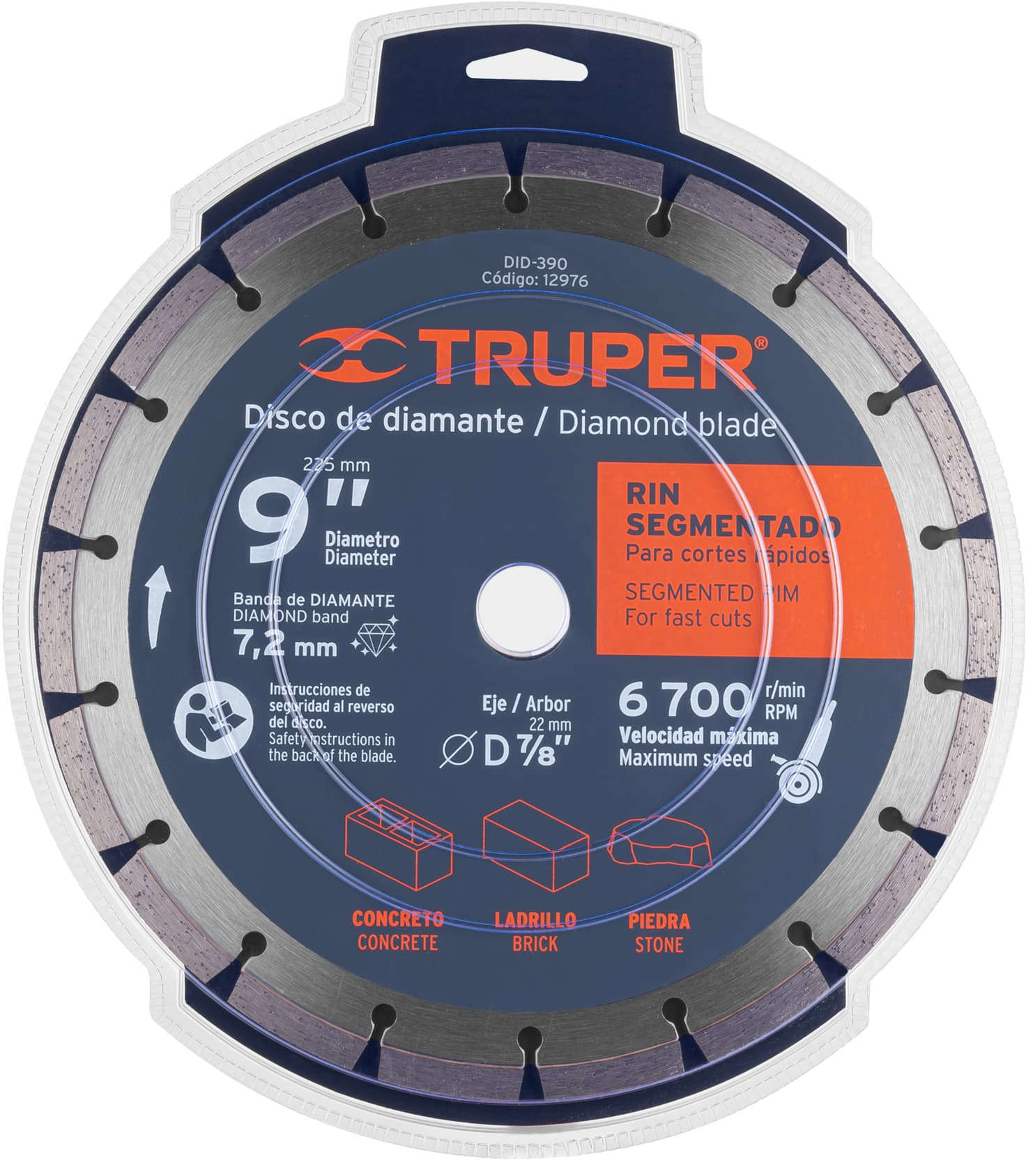 TRUPER 9 inch Segmented Rim Diamond Blade 20300386