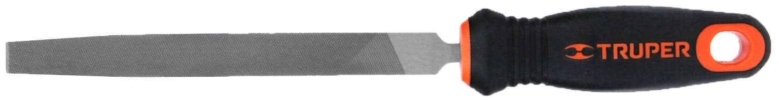 TRUPER 8 inch Bastard Cut Flat File with Handle 20300501