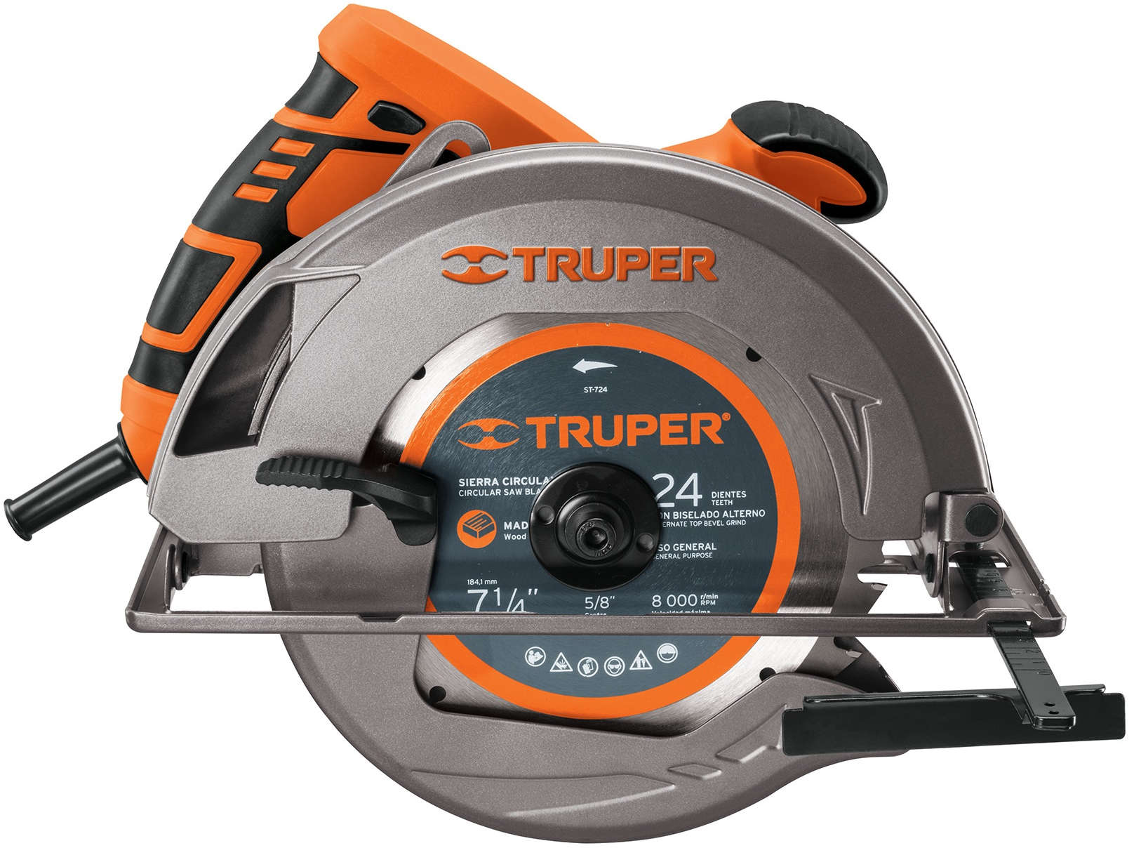 TRUPER Professional Circular Saw 7.5 inch 1500W 6.5A Motor 20300537